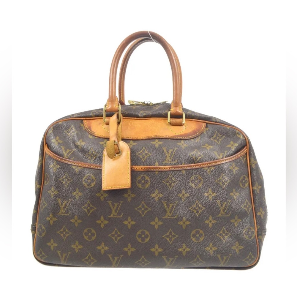 LOUIS VUITTON DEAUVILLE BOWLING VANITY HANDBAG MONOGRAM